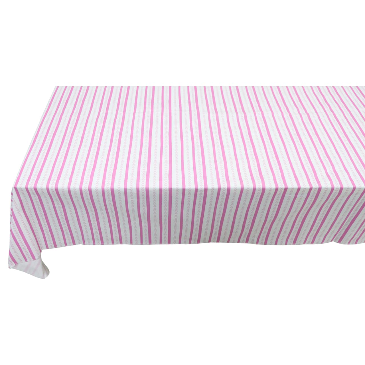 52" x 70" Next Chapter Pink Stripes Tablecloth by Celebrate It™